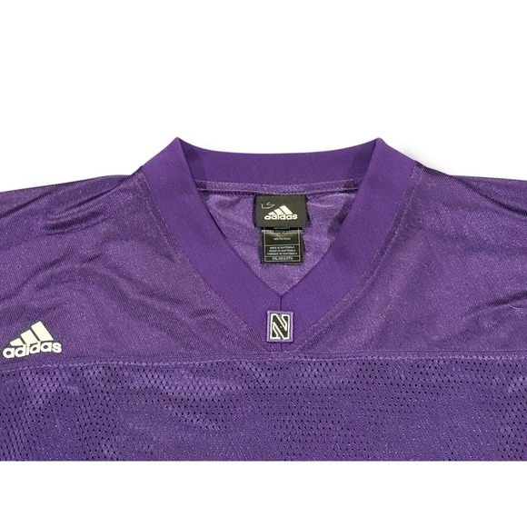 Northwestern Wildcats adidas Blank NCAA Purple Replica Jersey Size 2XL XXL - Picture 2 of 8